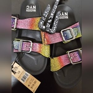 Girls rhinestone slides